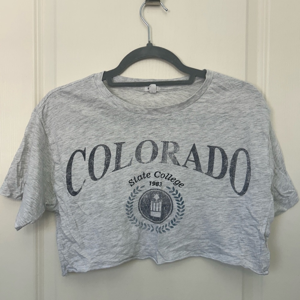 Garage Loose Cropped Colorado Tee - Picture 1 of 4